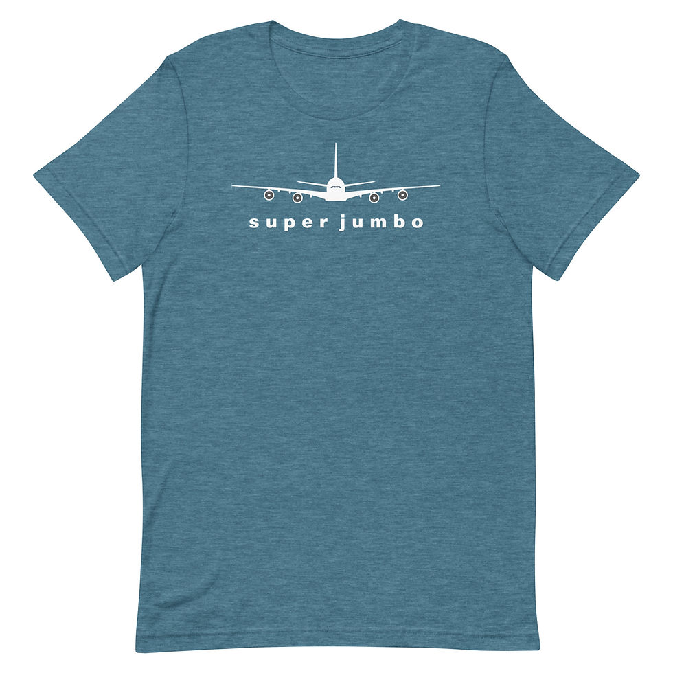 Thumbnail: Superjumbo | A380 airplane t-shirt