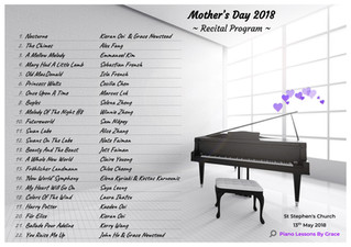 Recital Program (Part 2)