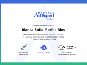 Certificación Ad Expert por Digital Ad Expert Argentina