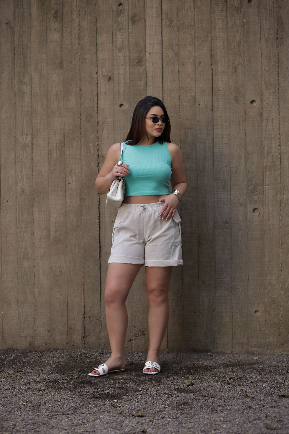 Miniatura: Cropped Regata - Azul Bebê