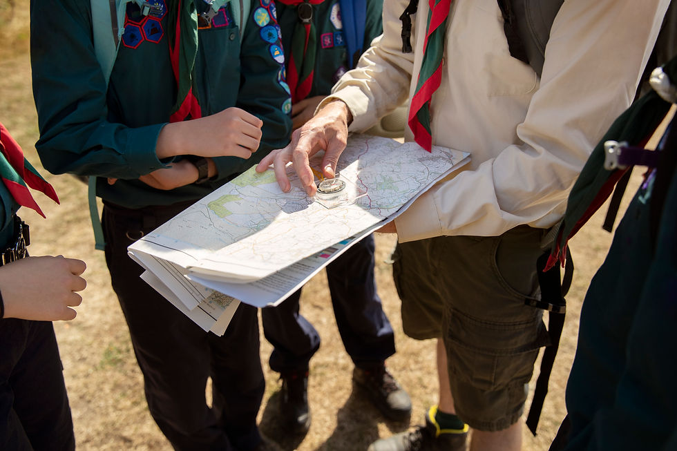 Evacuation plan map showing designated routes and emergency exits for wilderness areas in case of medical emergencies.