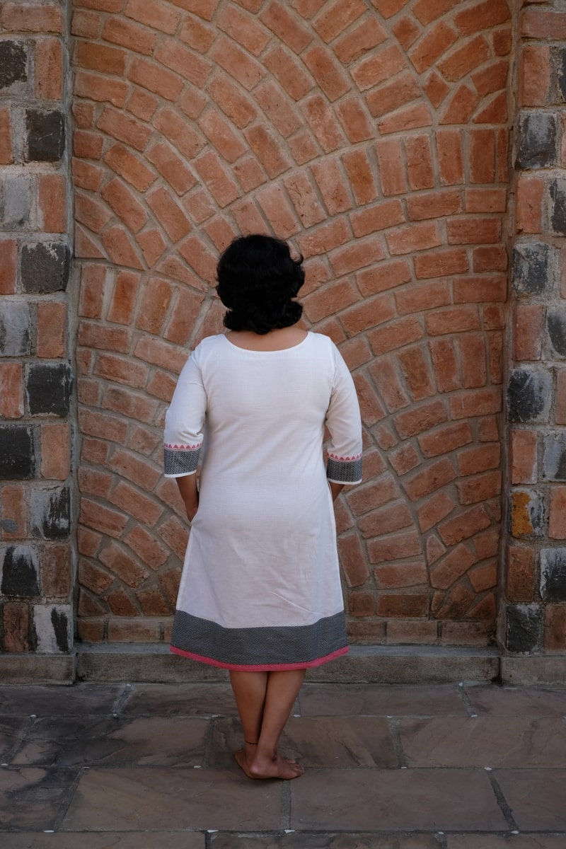Thumbnail: White and Pink Reversible Dress