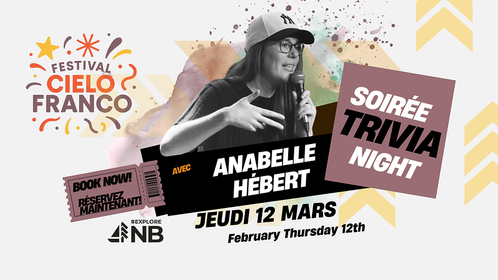 💥 Trivia Night avec Anabelle Hébert dans le cadre du Festival Cielo Franco!