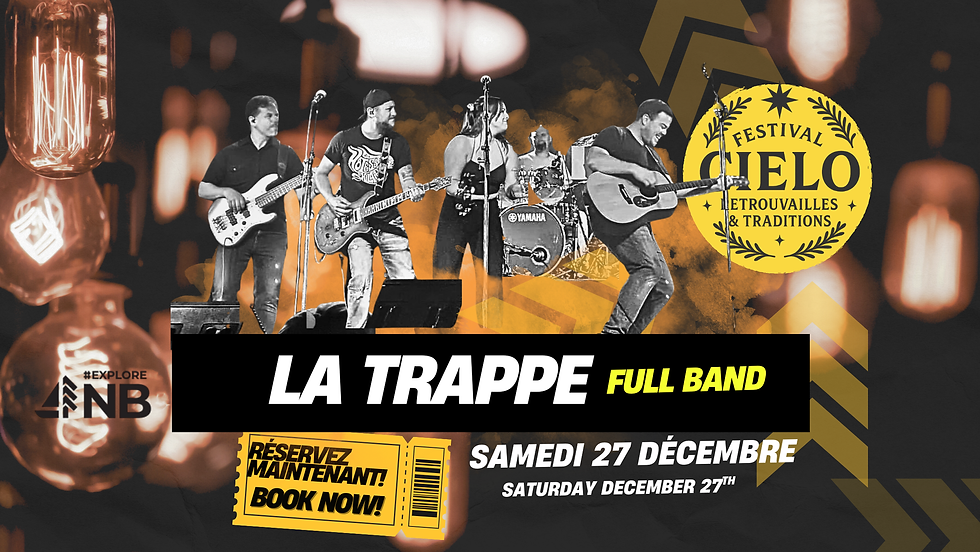 ✨🎉La Trappe "Full Band" Chez Cielo - Samedi 27 Décembre.