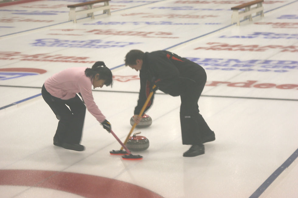 Charrissa and I sweeping at the inaugural U.S. Mixed Doubles National Championship