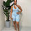 Thumbnail: Cross Body Jumpsuit Sky Blue 