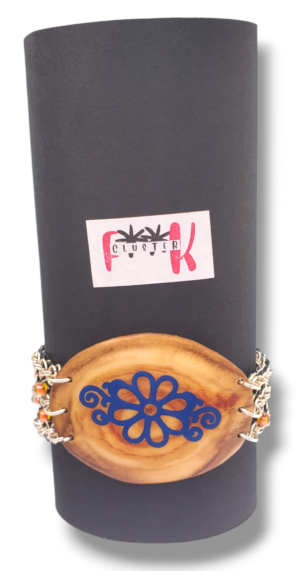 Blue flower bracelet 