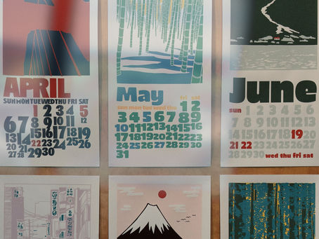 Calendars showing the six months of PASQ gone by.