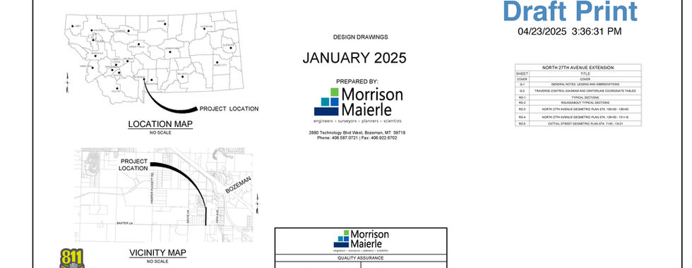 DRAFT plan for North 27th Ave Extension