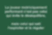 Le contrôle moteur comme fondement de l’équilibration donc de la correction fonctionnelle footballistique