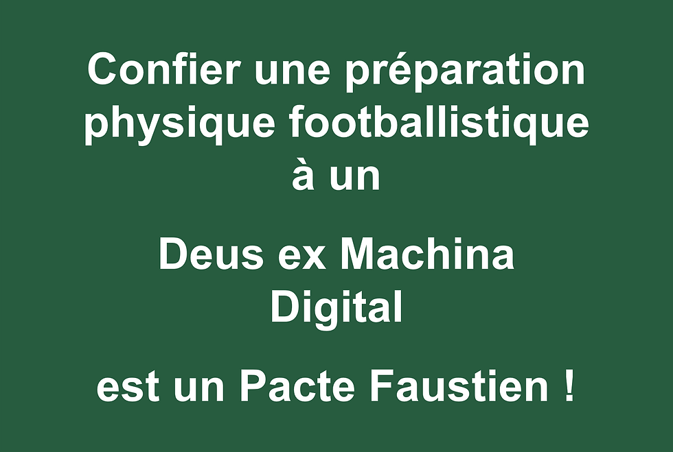 La digitalisation de la préparation physique footballistique : entre rationalisation technologique, appauvrissement intellectuel et incompétence