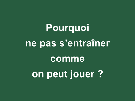 Le paramétrage de la charge externe d'un match selon ses 1200 actions