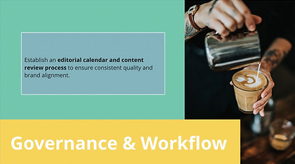 Governance and workflow. Social Media Content Strategy. Element Copy.