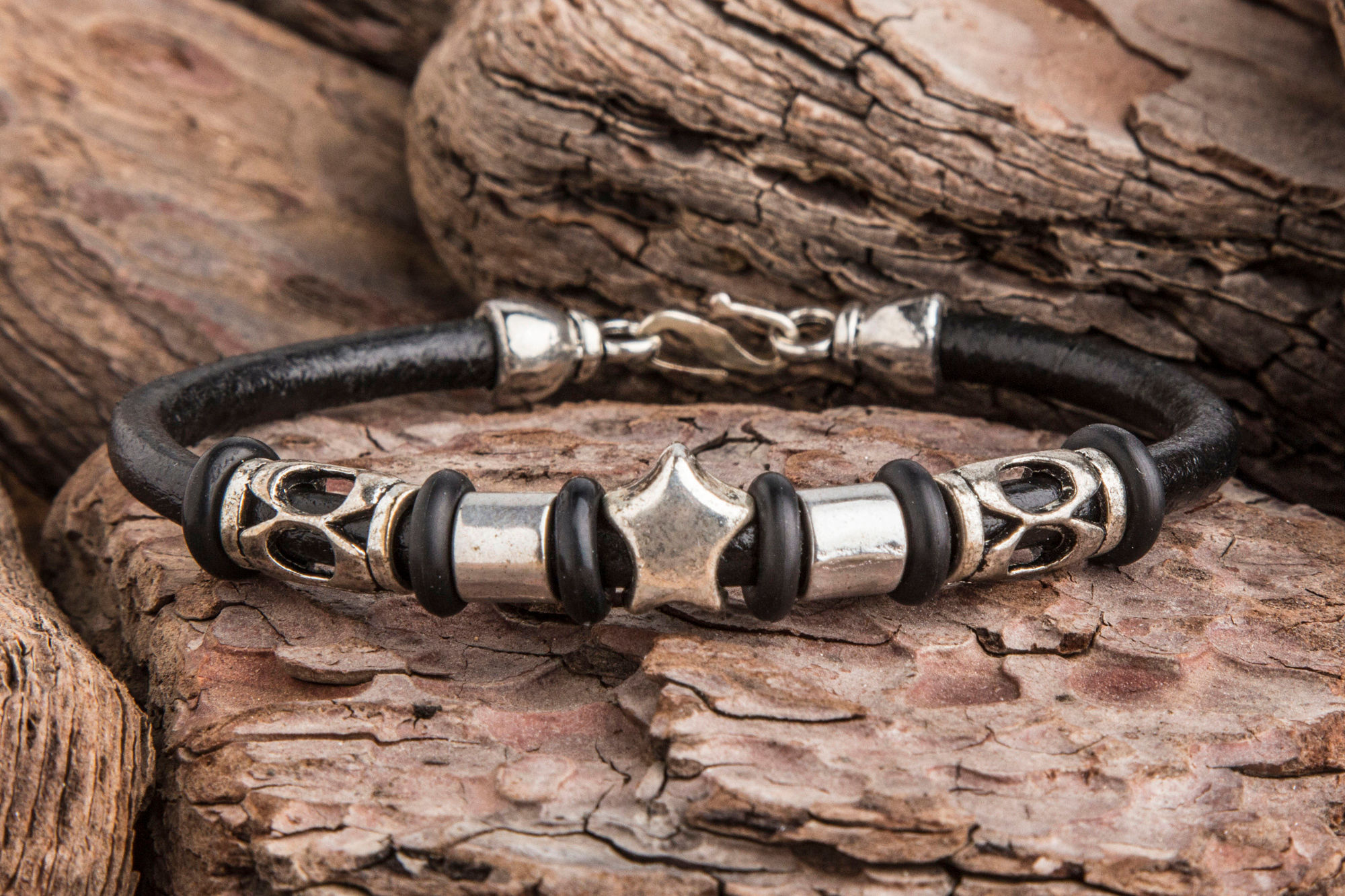 Angel Leather Bracelet