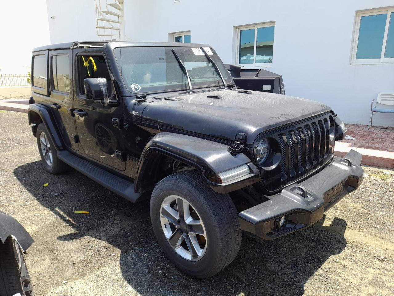 1C4HJXDG0LW133164 JEEP WRANGLER 2020 BLACK VIN:Water/flood 0