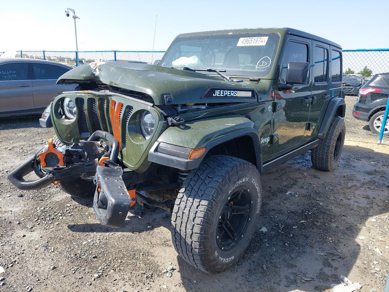 1C4HJXDG8MW639830 JEEP WRANGLER 2021 GREEN VIN: