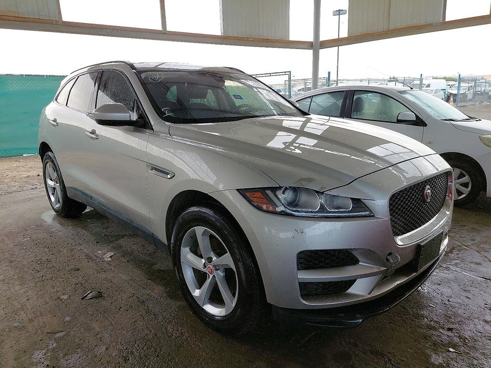 Thumbnail: SADCJ2BN8HA091950 JAGUAR F-PACE 2017 GOLD VIN: Water/flood