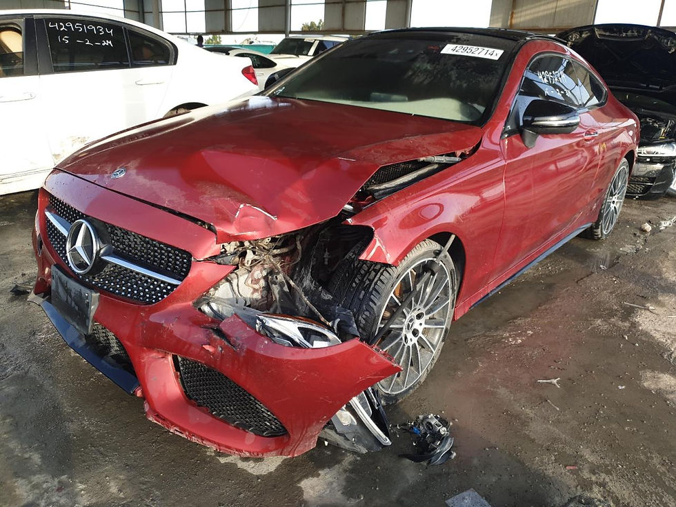 Thumbnail: WDDWJ4KB0JF745347 MERCEDES BENZ C 300 2018 RED VIN
