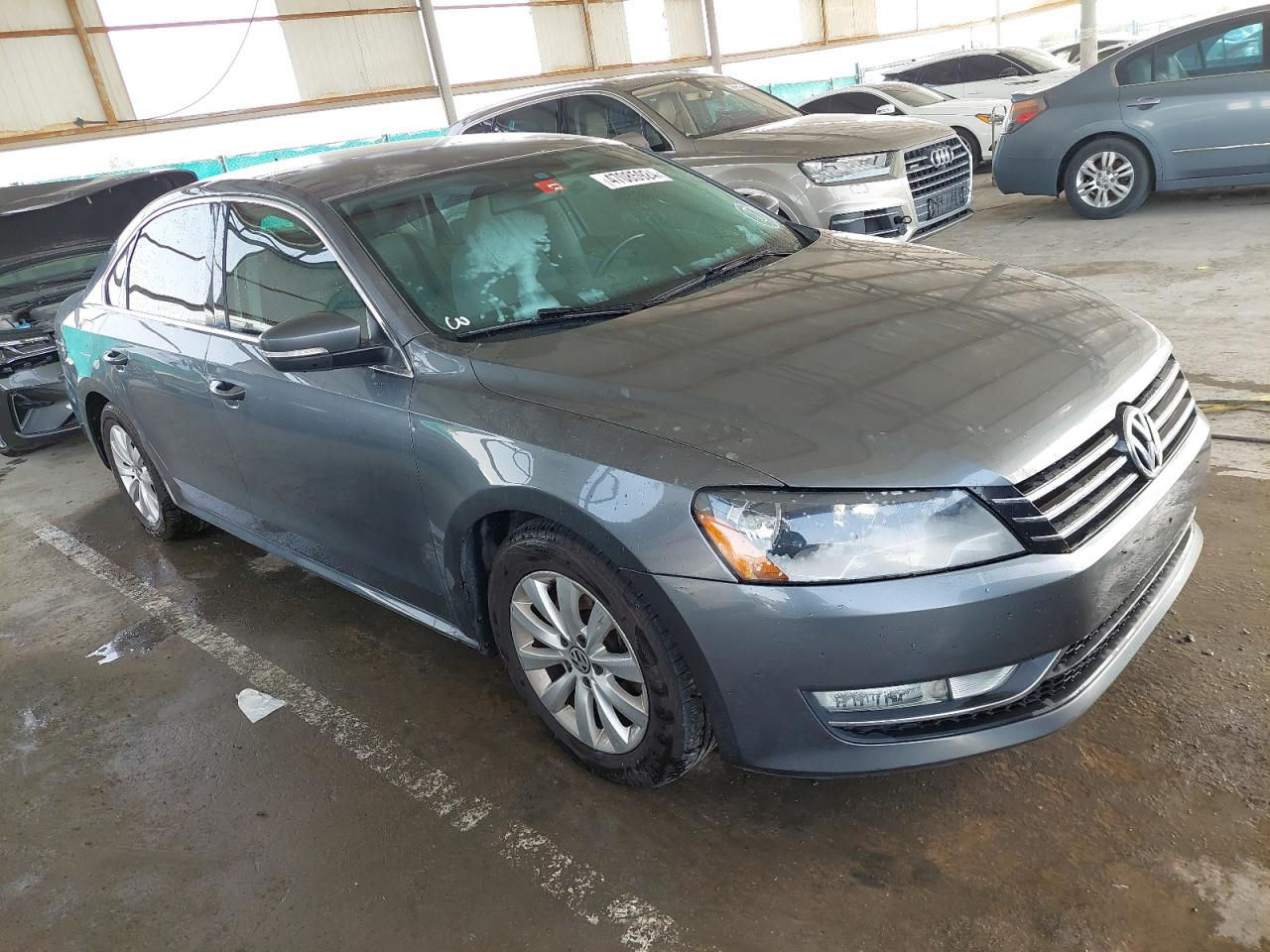 WVWBR7A37FC000424 VOLKSWAGEN PASSAT 2015 GRAY VIN:Water/flood