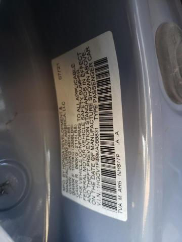 Thumbnail: 1HGCV1F48MA088831 HONDA ACCORD 2021 BLUE SPO VIN: