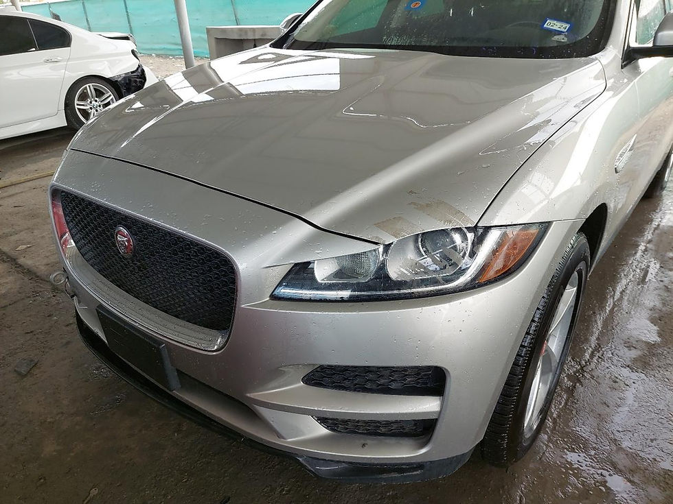 Thumbnail: SADCJ2BN8HA091950 JAGUAR F-PACE 2017 GOLD VIN: Water/flood