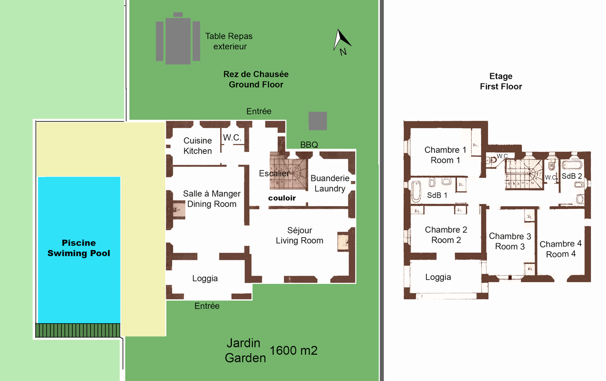 plan de la maison