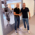 Dennis Stevens and Bart Bakkum shaking hands