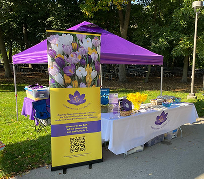 COC table at an event