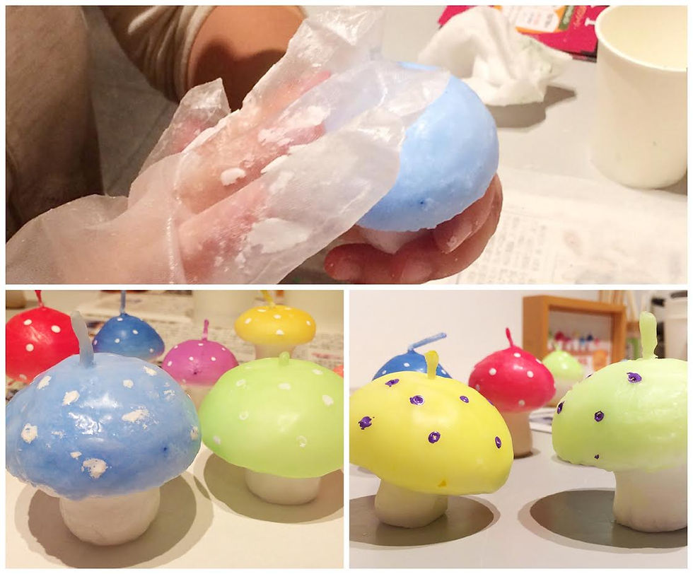 きのこキャンドルレッスンkokko