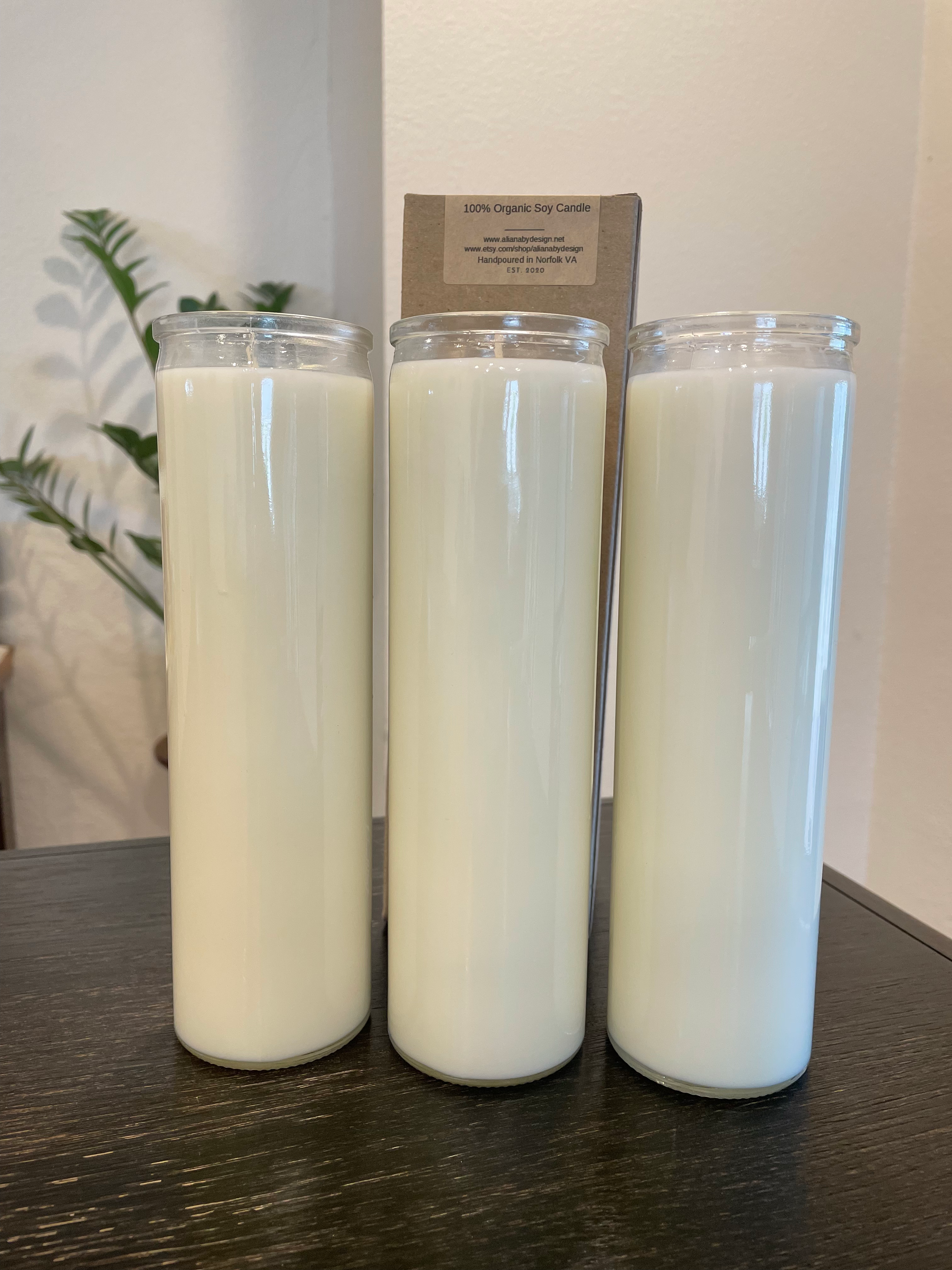 Natural soy prayer candle - 18oz