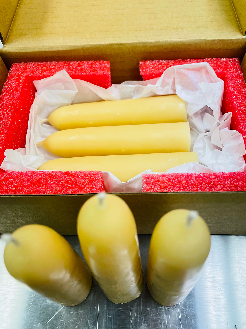 Thumbnail: Organic Beeswax Candle Lantern Refill