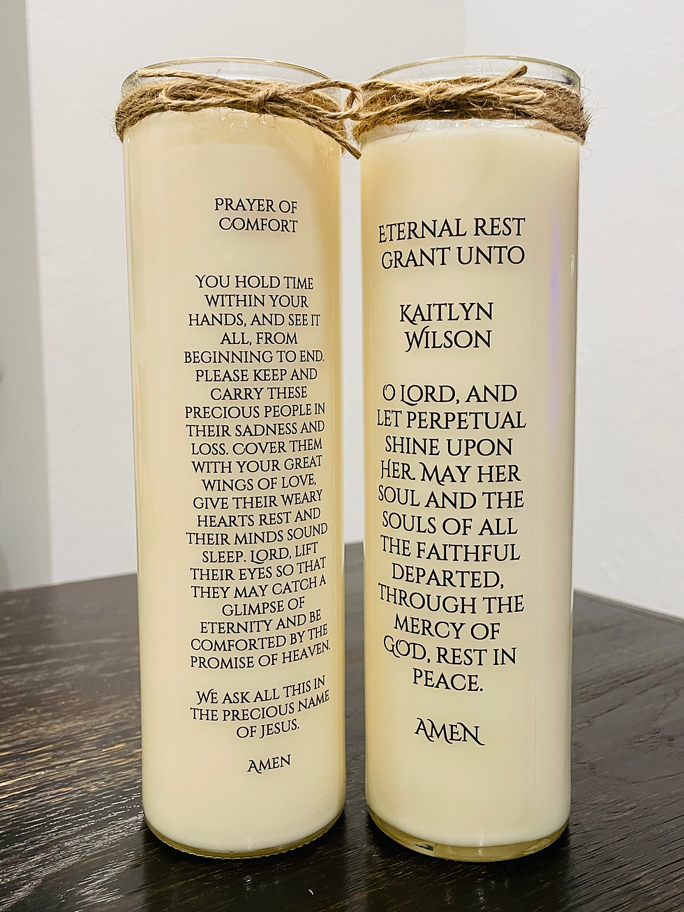 Thumbnail: Set of 2 - 18oz Prayer of Comfort and for the Departed Loved One