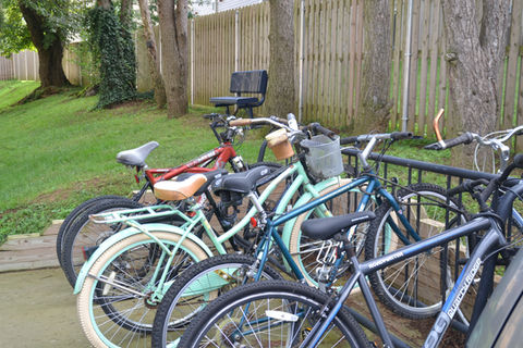 Outdoor bicycle parking