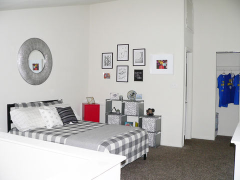 Private student bedroom