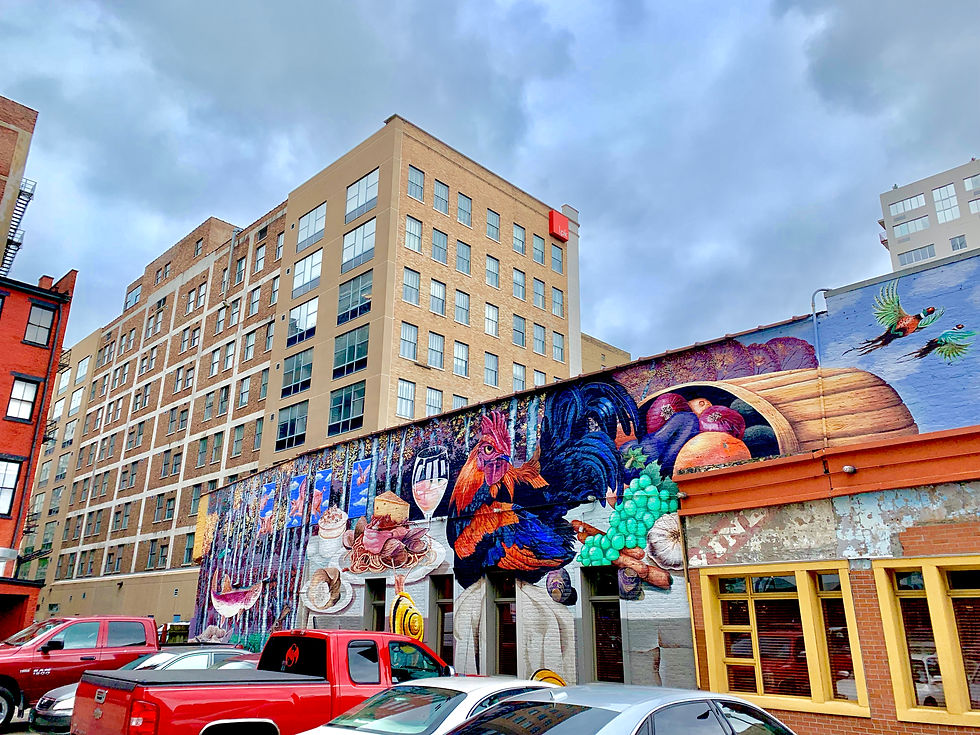 ArtWorks is an award-winning Greater Cincinnati nonprofit that transforms people and places through investments in creativity. "Cincinnati's Table"is just one of over 3,000 murals that ArtWorks has painted in 30 years. Challenged to create a mural in each of Cincinnati's 52 neighborhoods, ArtWorks has already painted in over 36 neighborhoods.