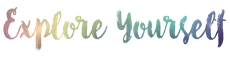 Stylized text "Explore Yourself" shows a gradient from pink to blue.
