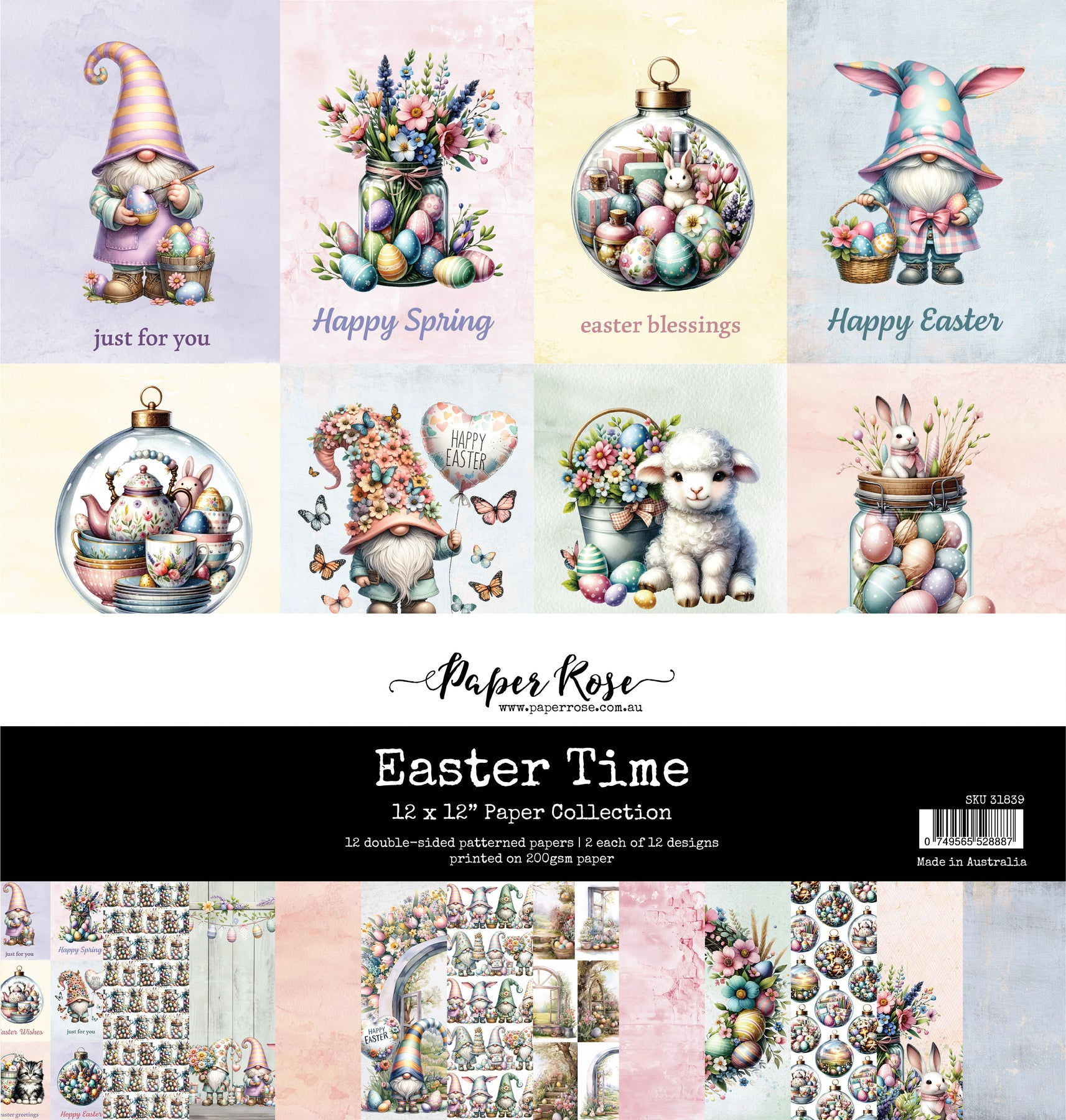 Paper Rose 12X12 Paper Collection Easter Time