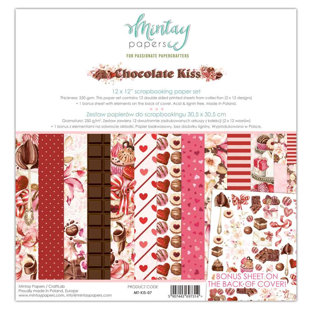 Mintay 12x12 Paper Collection Chocolate Kiss
