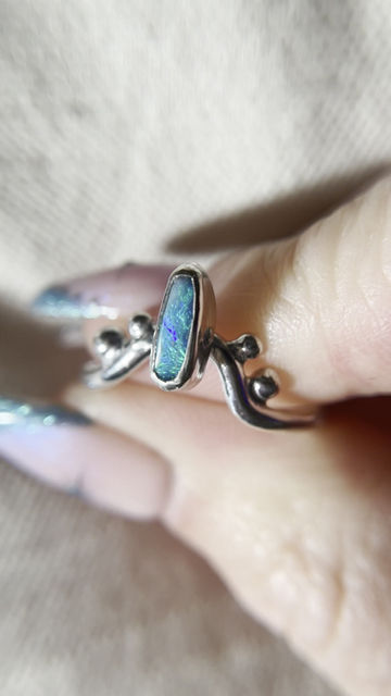 Thumbnail: Opal Doublet Prince Odin Ring 