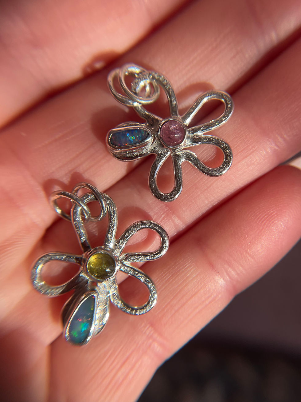 Thumbnail: Forever Flowers - Green Tourmaline & Opal Doublet 
