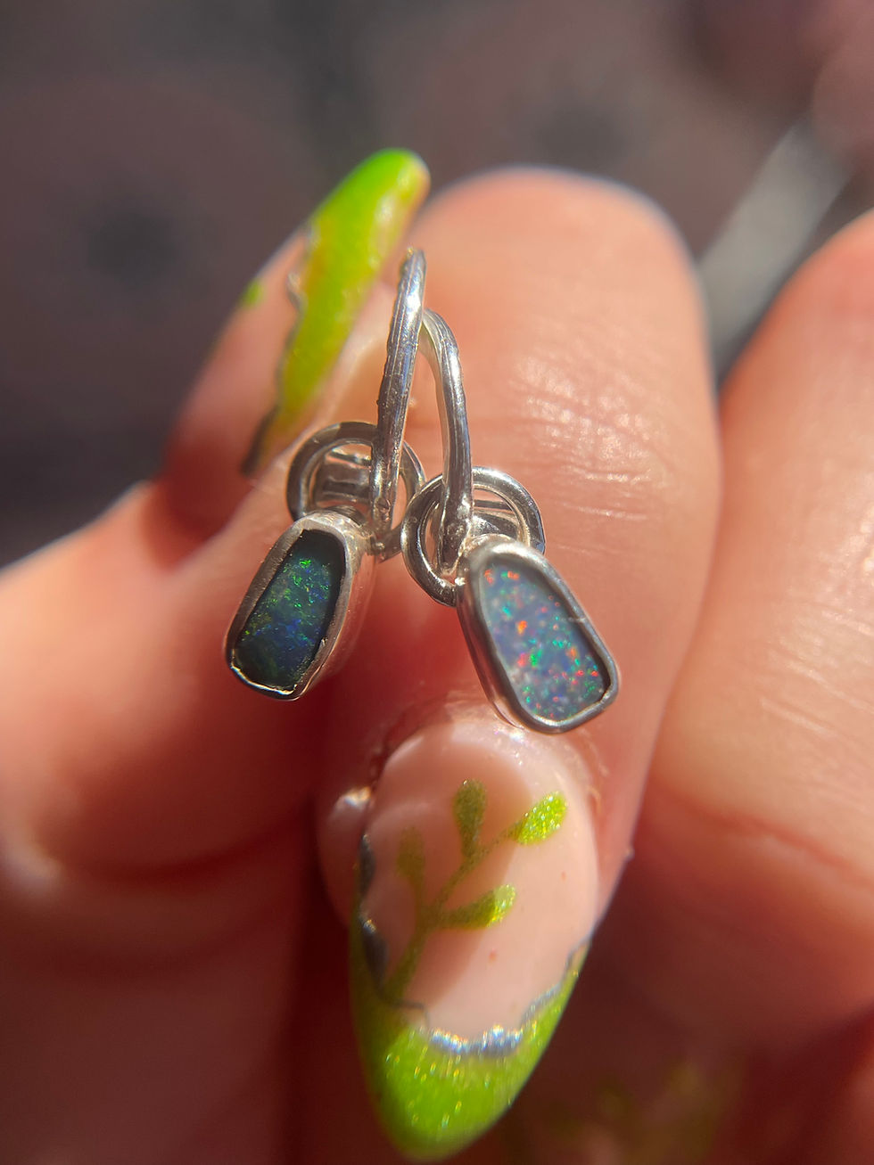 Thumbnail: Opal Doublet Hoop Charms