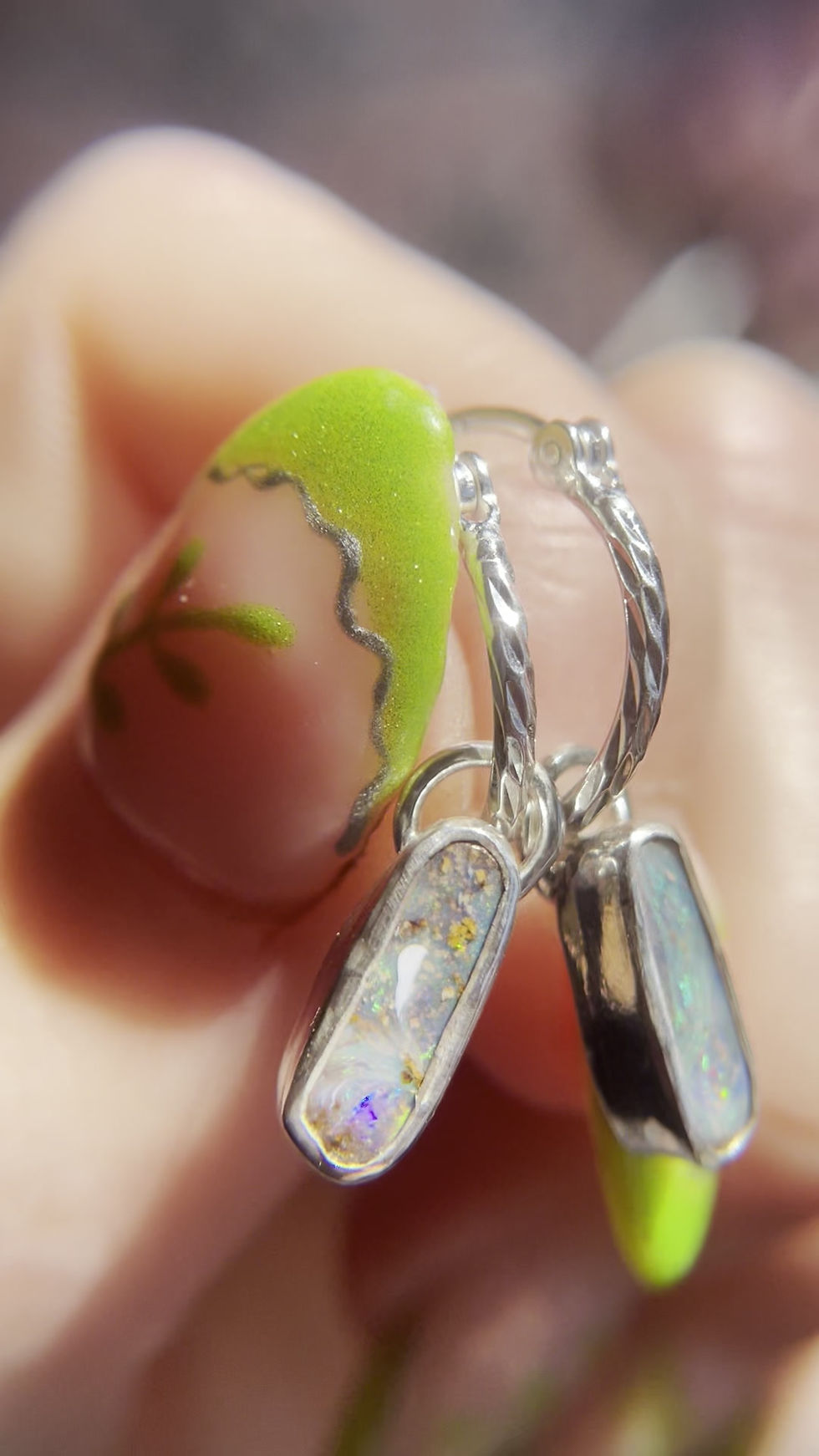 Thumbnail: Boulder Opal Hoop Charms