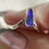 Thumbnail: Opal Doublet Wishbone Ring 