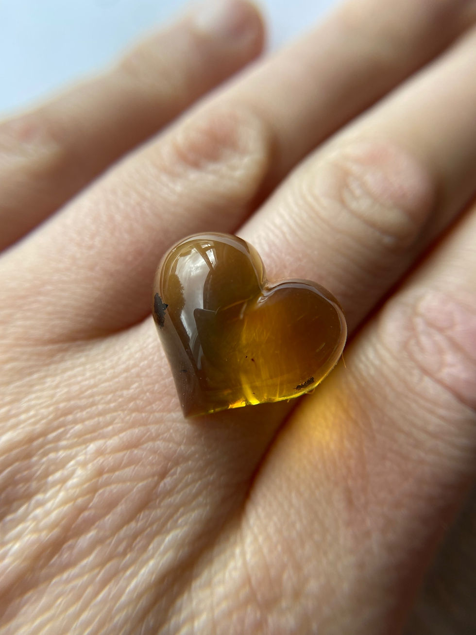 Thumbnail: Amber Heart - Made to order