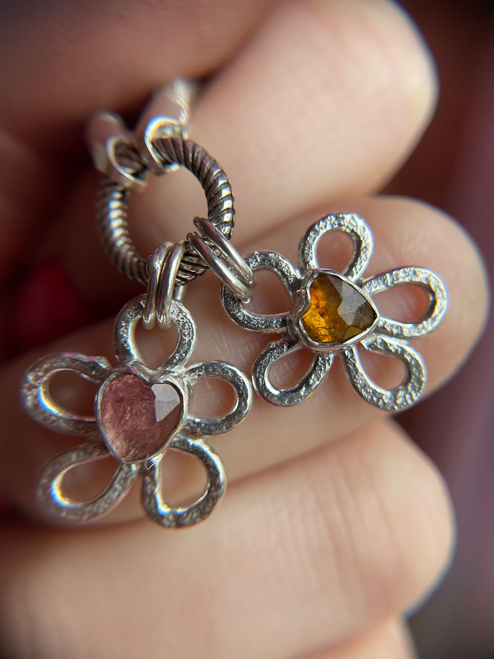 Thumbnail: Forever Flowers - Orange Tourmaline Heart 