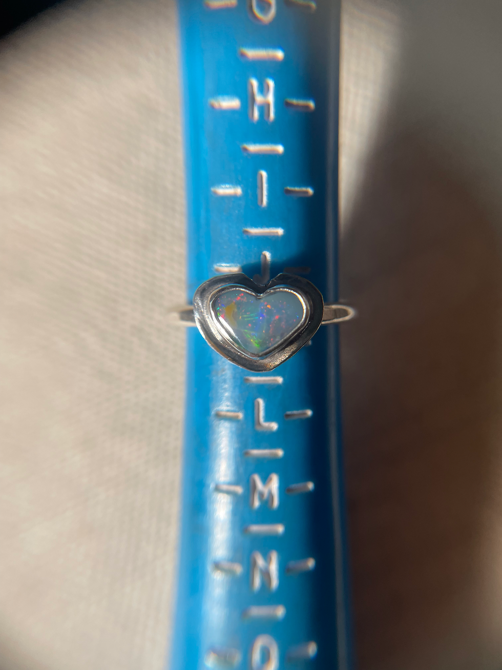 Thumbnail: Opal Doublet Heart Ring 