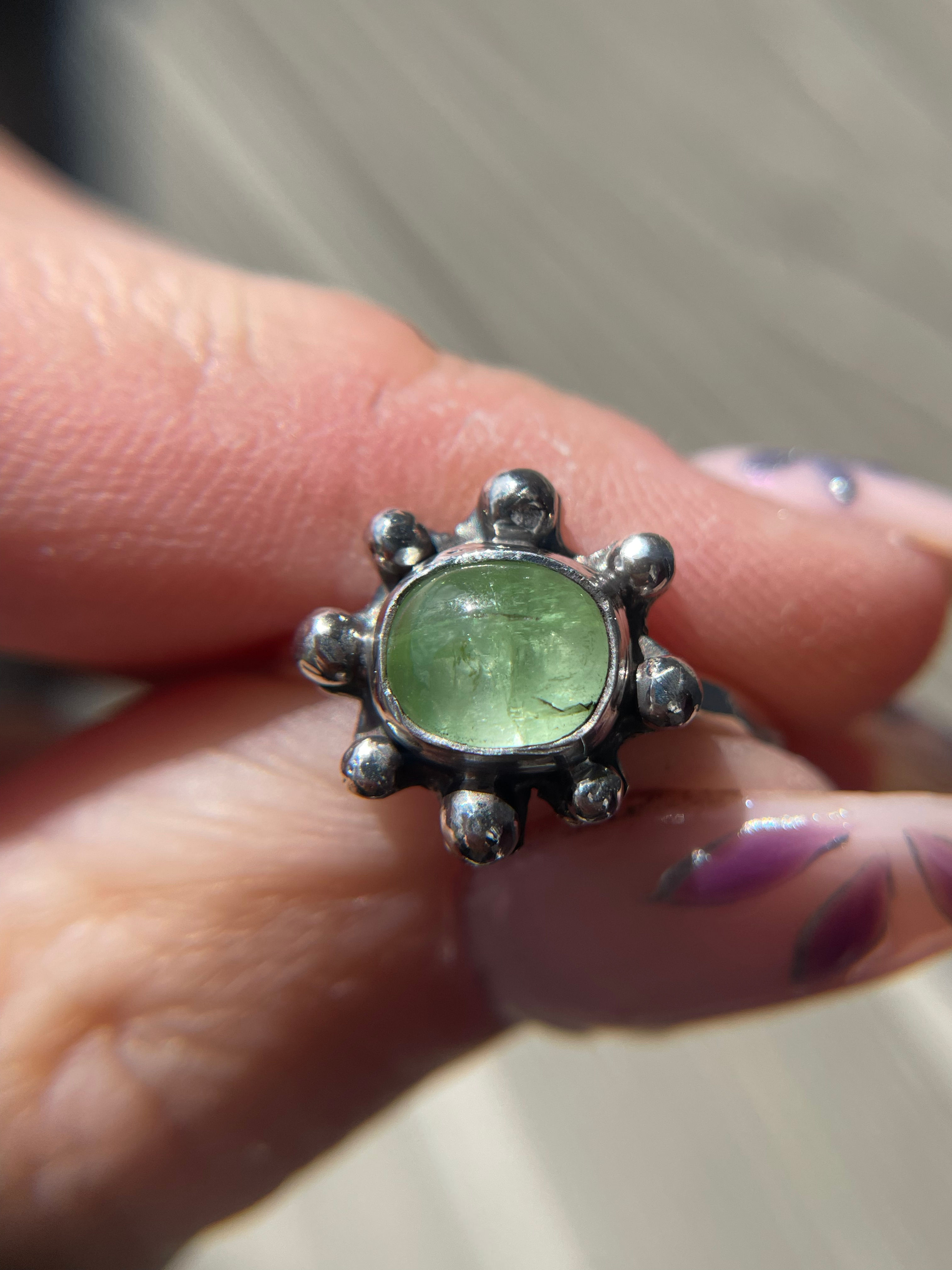 Green Tourmaline Ring