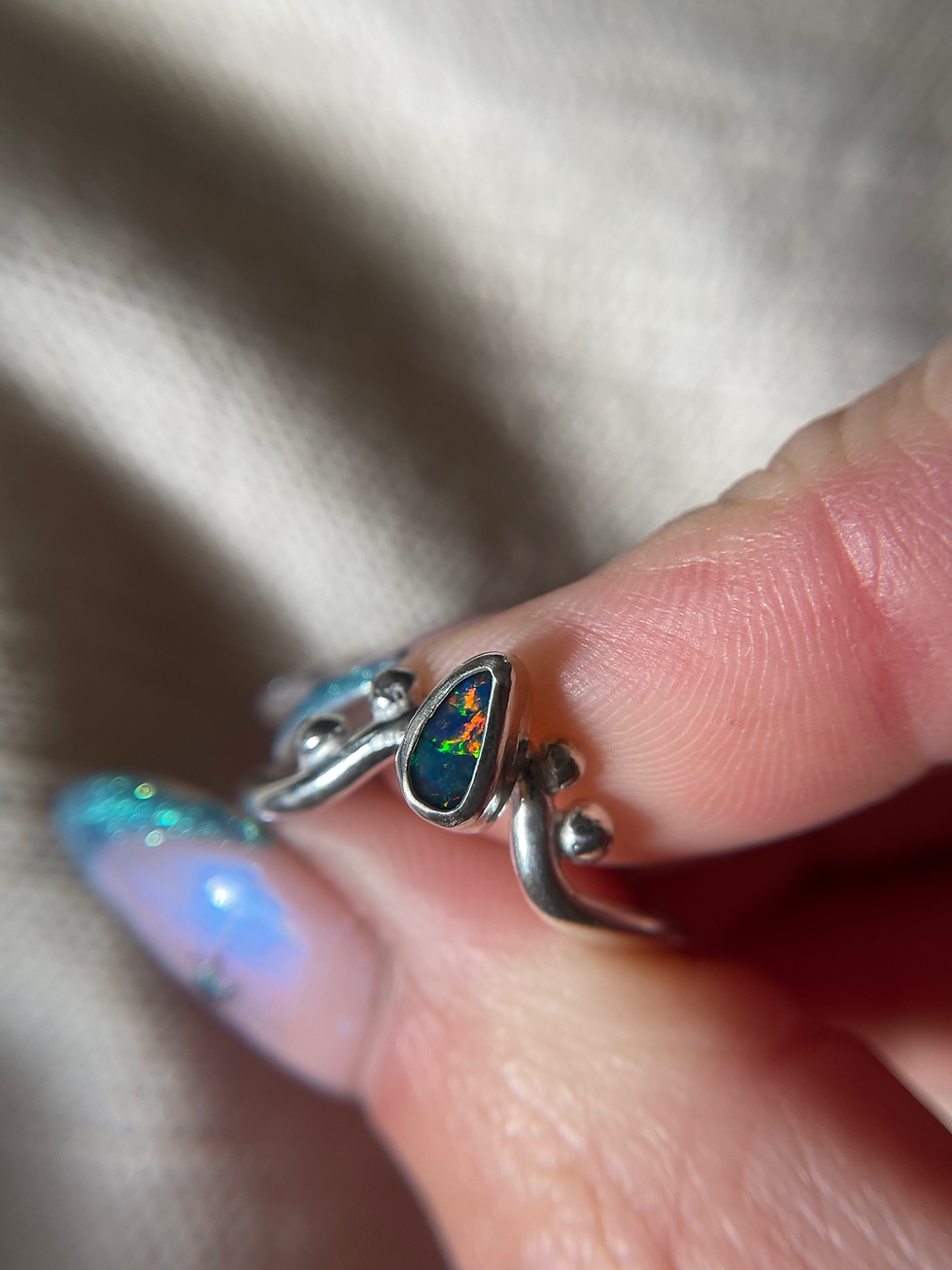Thumbnail: Opal Doublet Prince Odin Ring 
