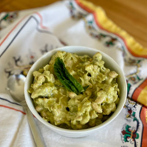 Velvety Leek & Basil Bean Skillet