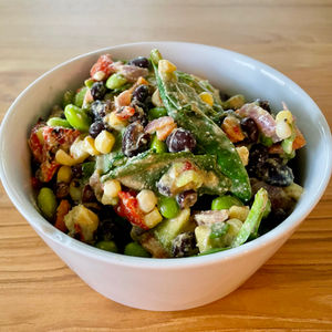 Chipotle Edamame, Corn & Bean Salad
